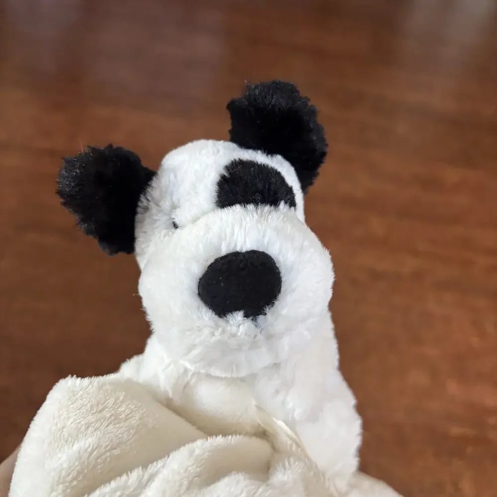 Jellycat London Puppy Dog Spot Plush Security Blanket Plush Baby Blankie